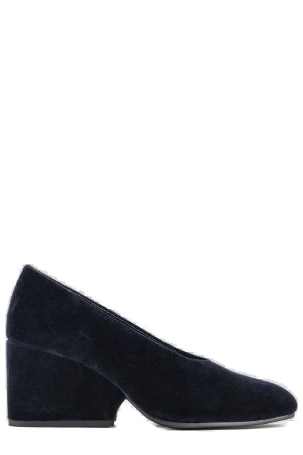 Comme Des GarÇOns Almond Toe Velvet Pumps