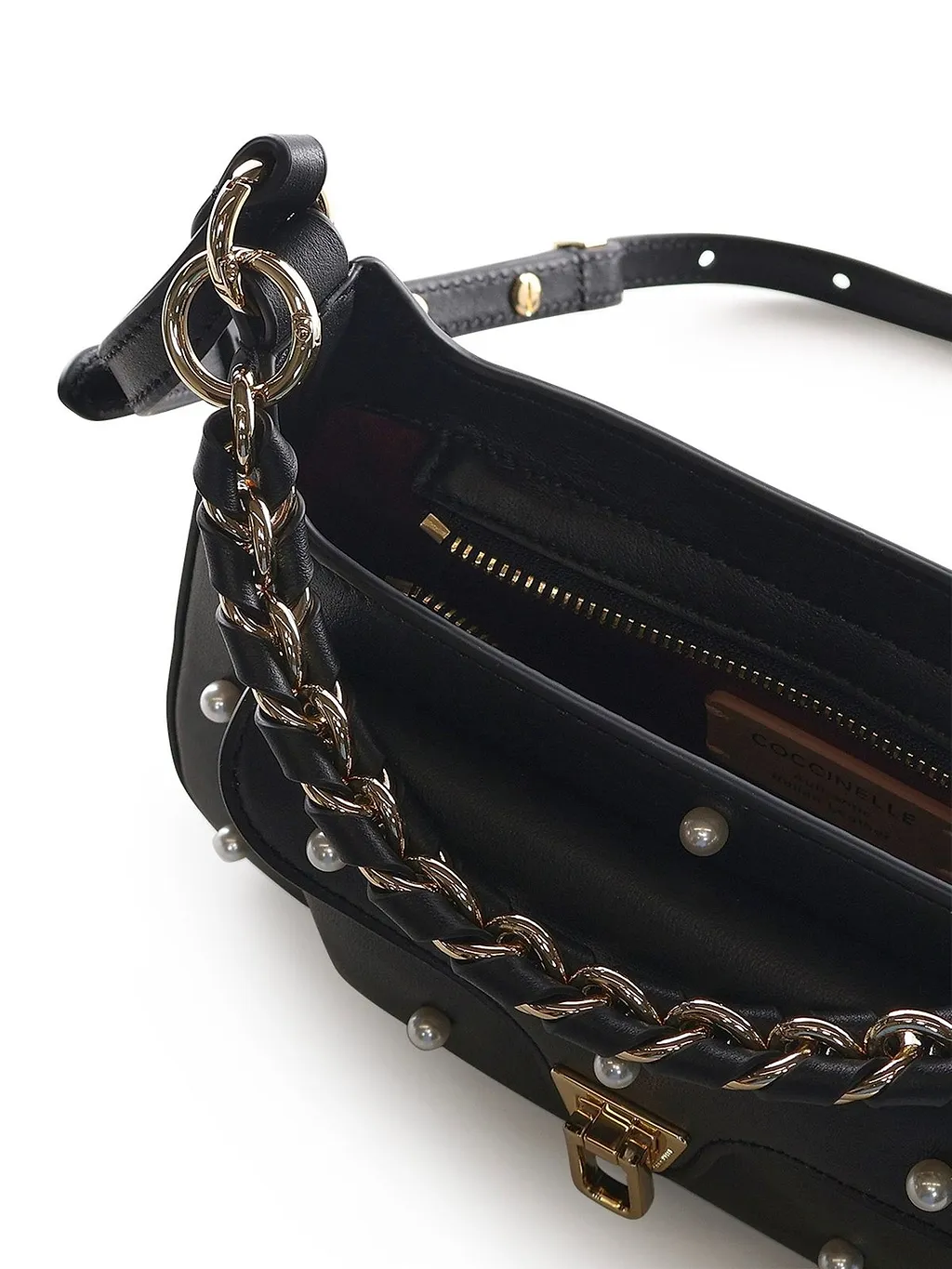 Coccinelle Chain-Linked Zipped Crossbody Bag