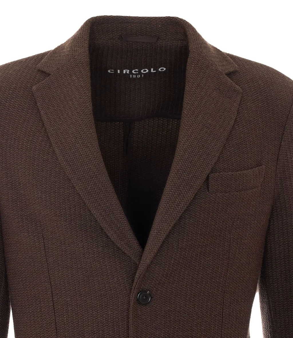 Circolo 1901 Single-Breasted Patch-Pocket Blazer