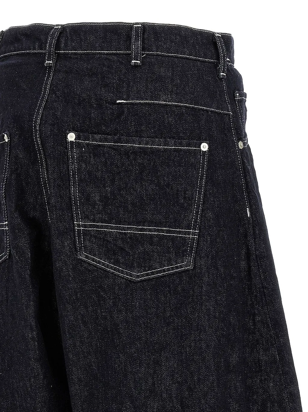 Comme Des GarÇOns Homme Balloon Contrast-Topstitch Jeans