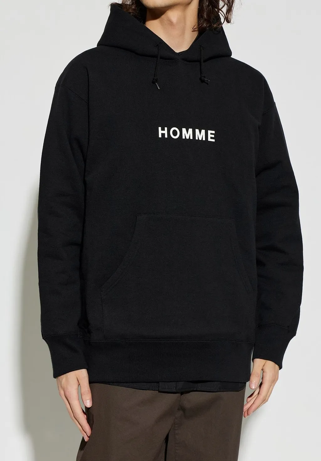 Comme Des GarÇOns Homme Plus Logo Print Hoodie