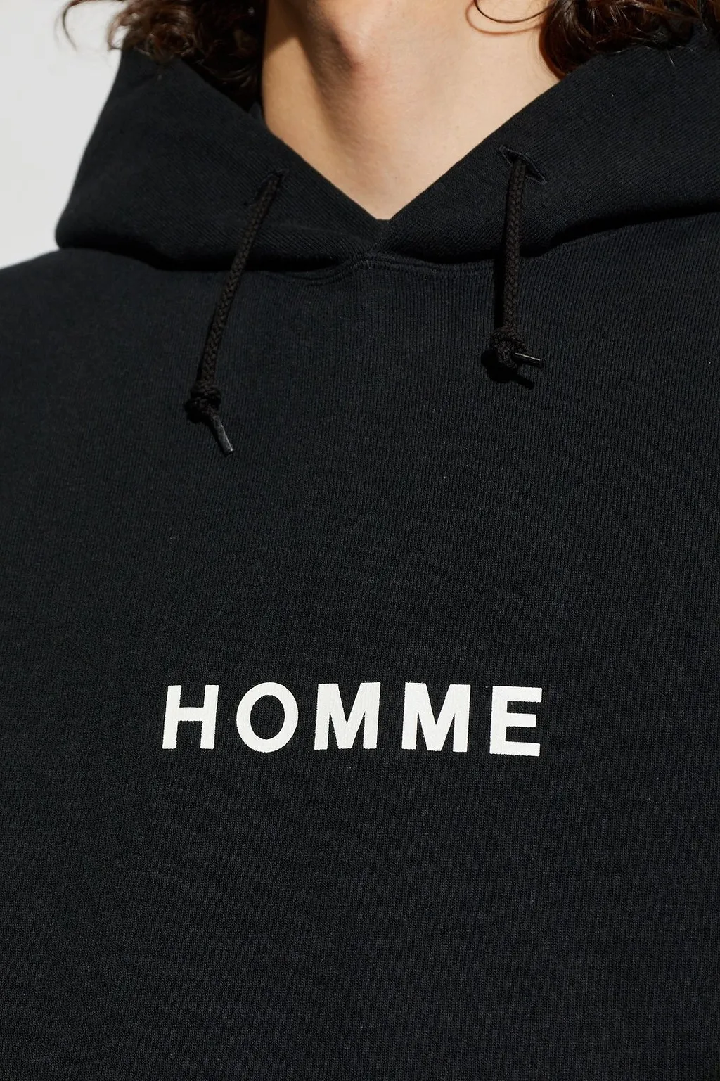 Comme Des GarÇOns Homme Plus Logo Print Hoodie