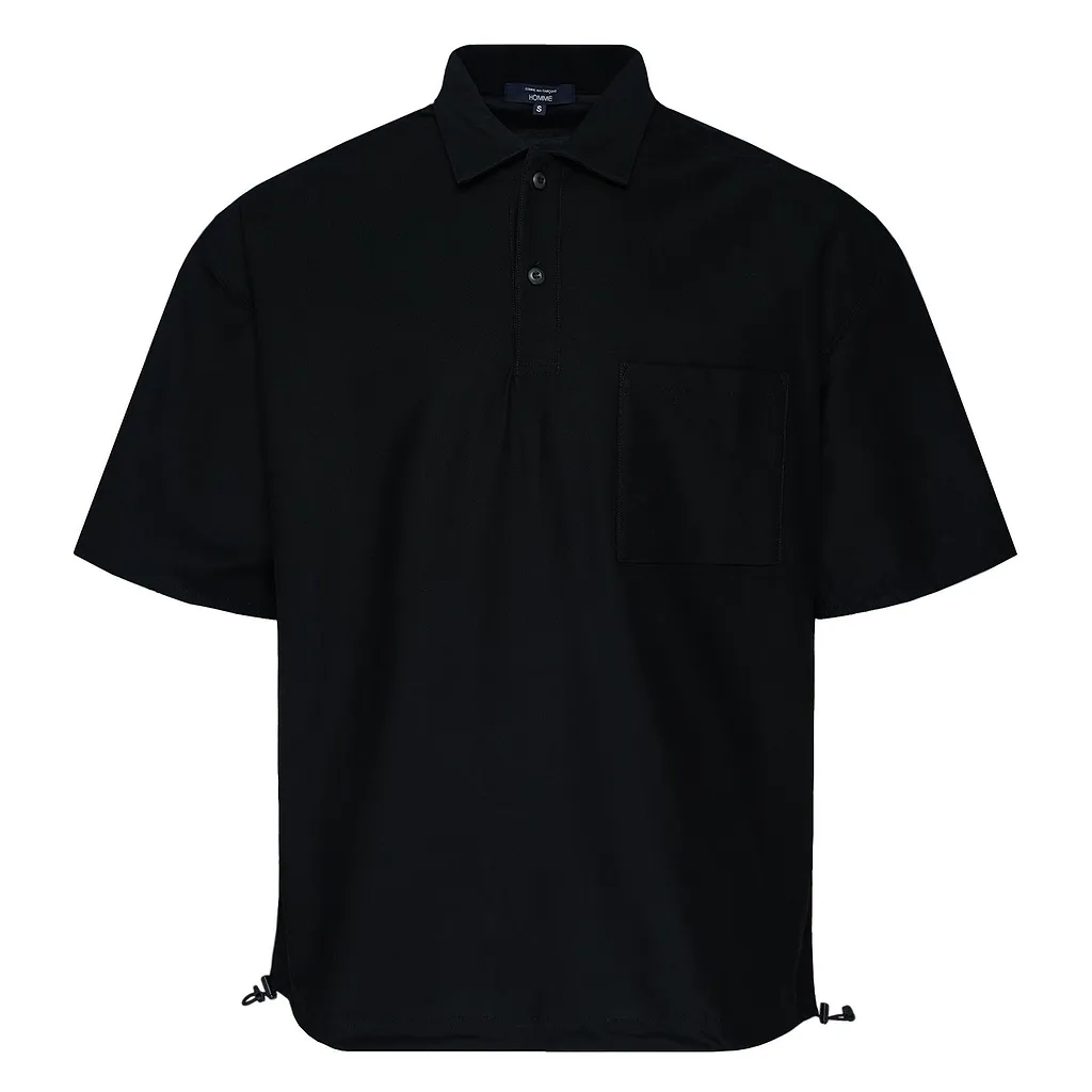 Comme Des GarÇOns Homme Drawstring Polo Shirt