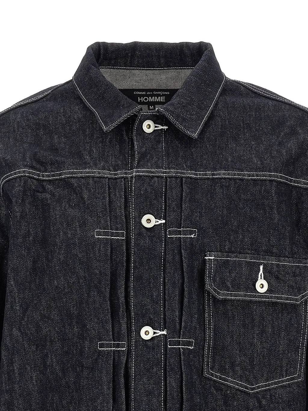 Pleated Denim Jacket