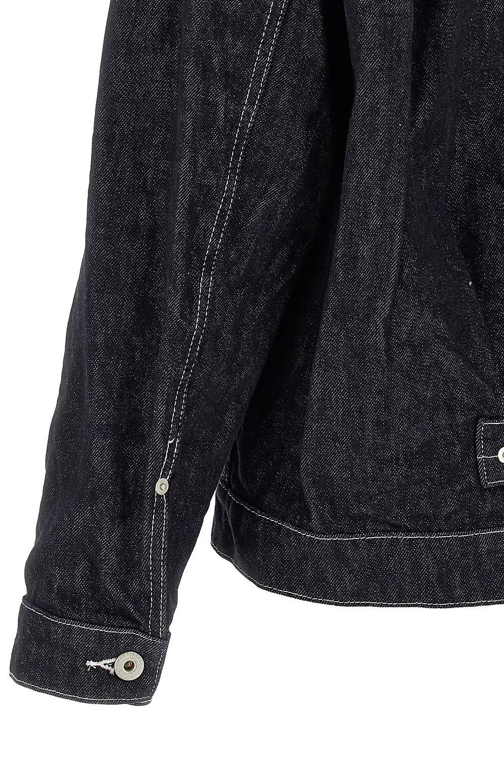 Pleated Denim Jacket