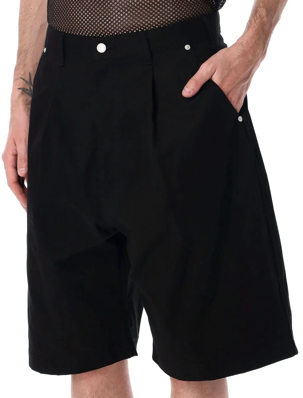 Comme Des GarÇOns Homme Pleated Wide Leg Shorts