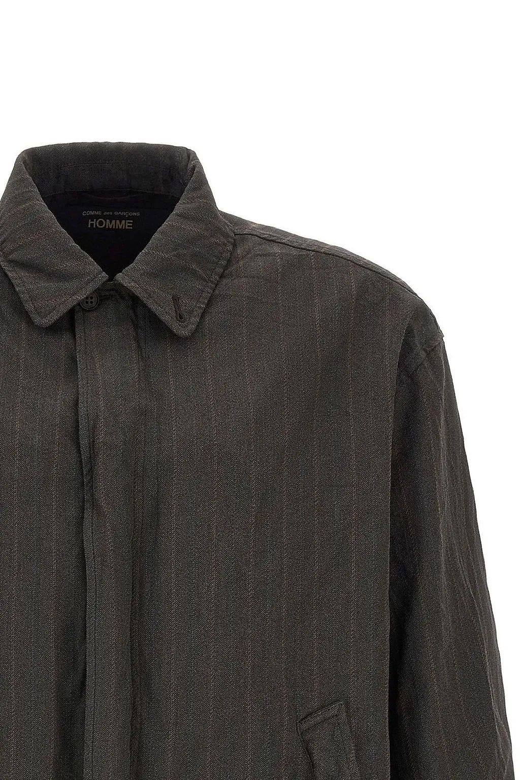 Comme Des GarÇOns Homme Pinstripe Bomber Jacket