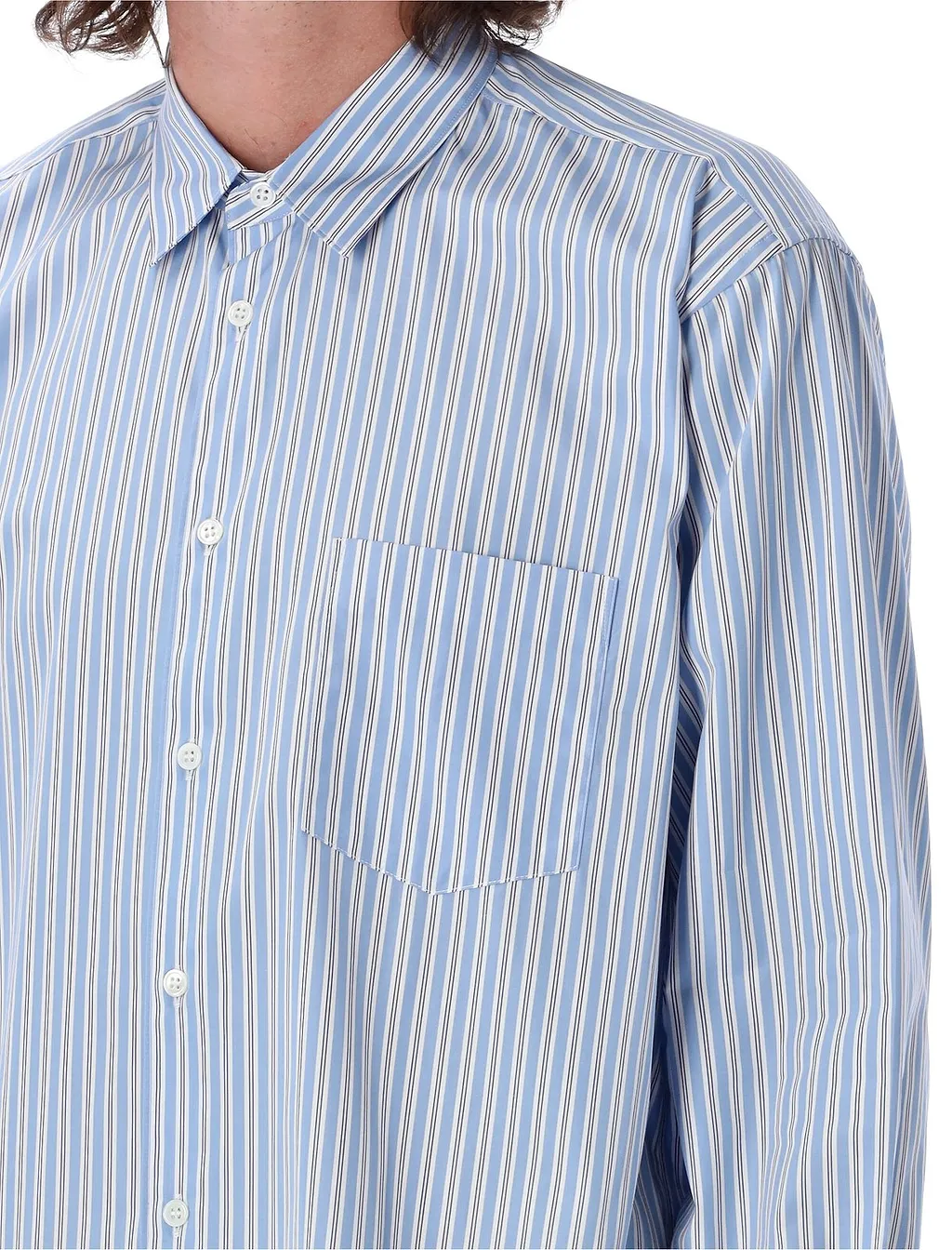 Comme Des GarÇOns Shirt Striped Buttoned Shirt