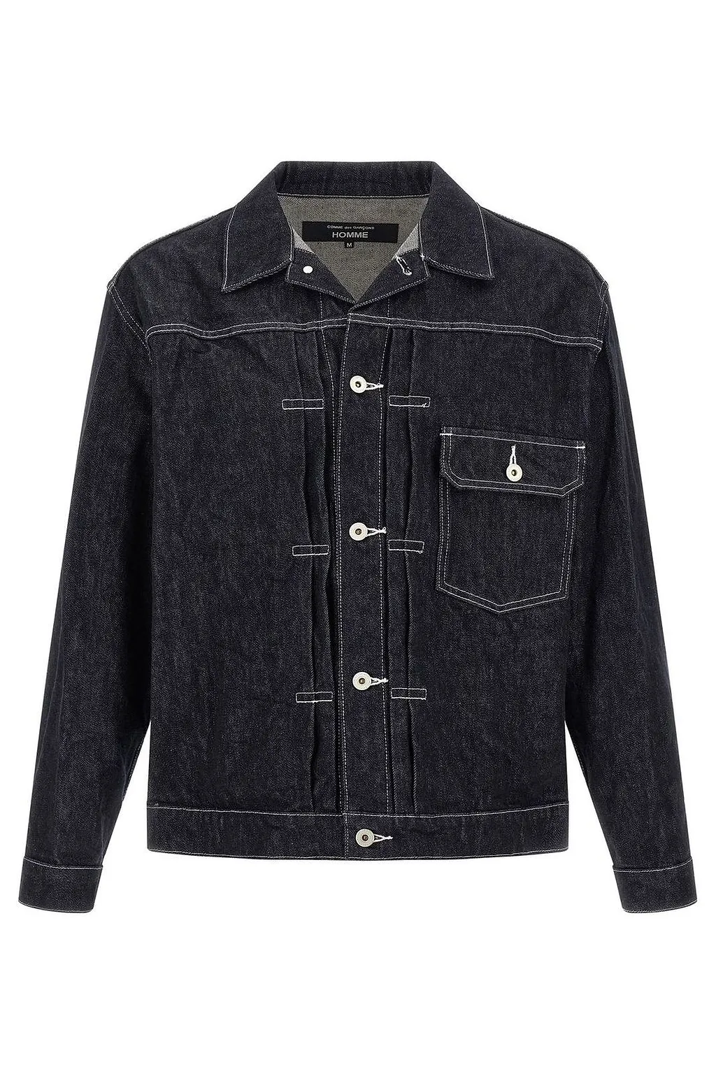 Pleated Denim Jacket