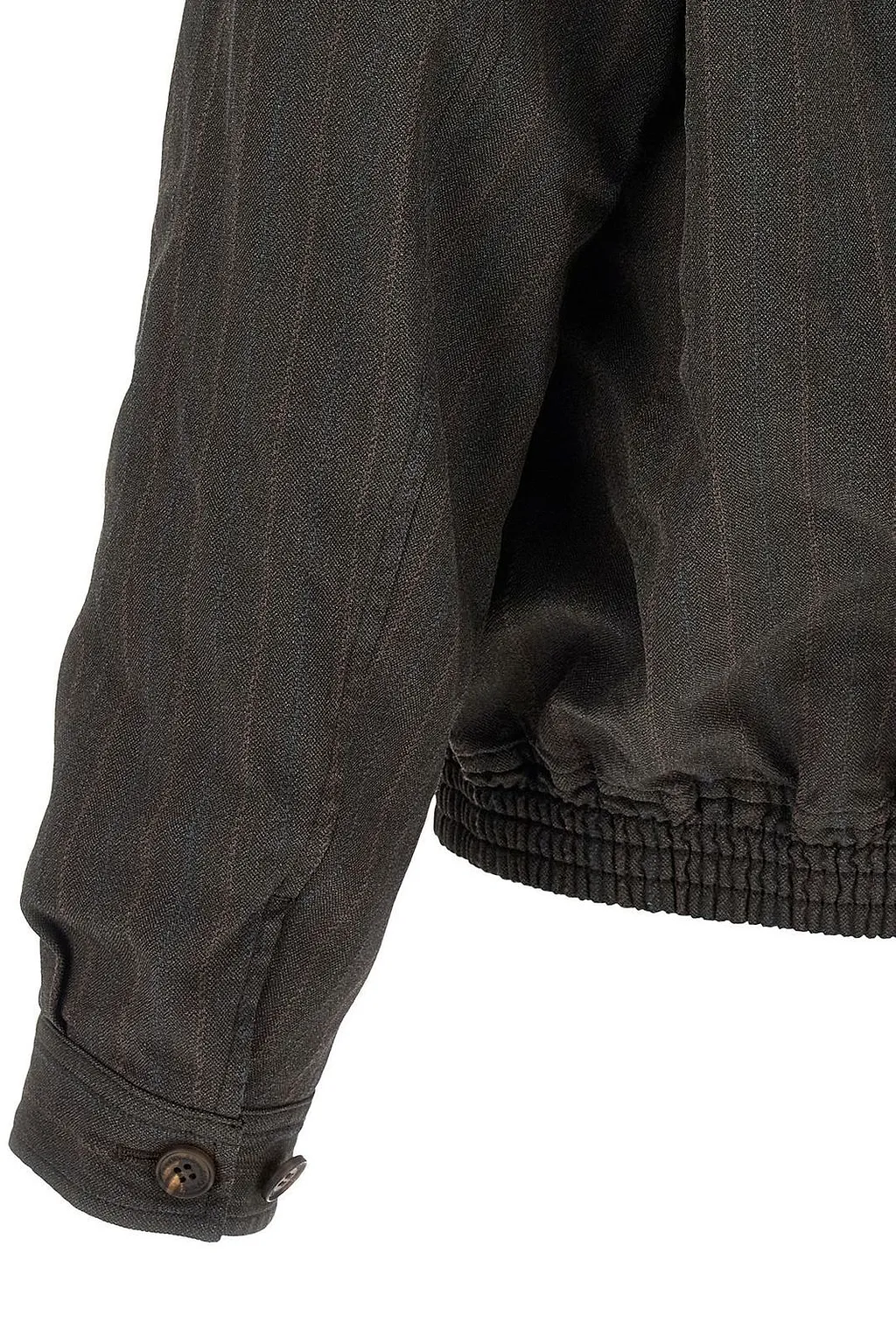 Comme Des GarÇOns Homme Pinstripe Bomber Jacket