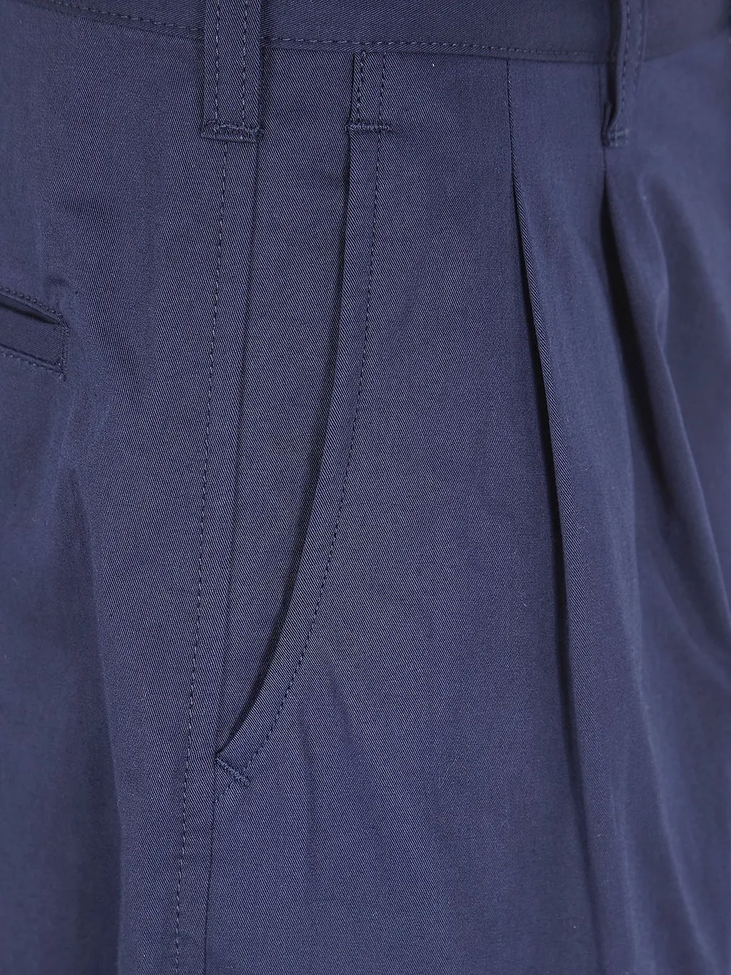 Pleated Wide-Leg Trousers