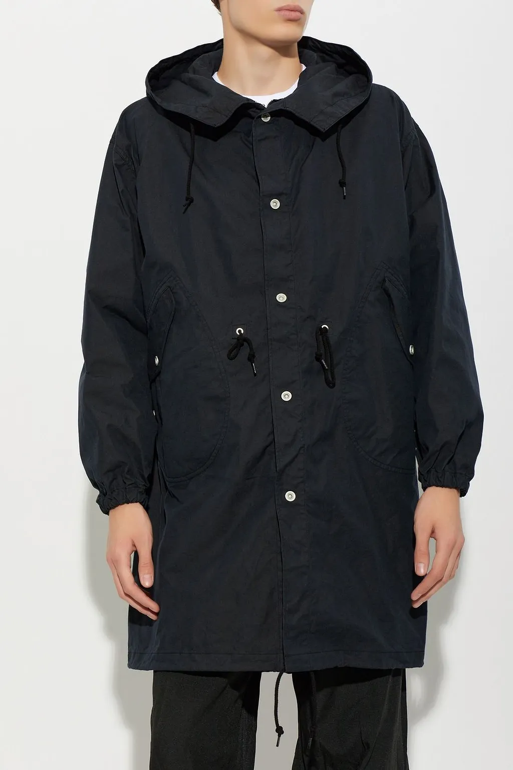 Comme Des GarÇOns Homme Plus Drawstring Hooded Jacket