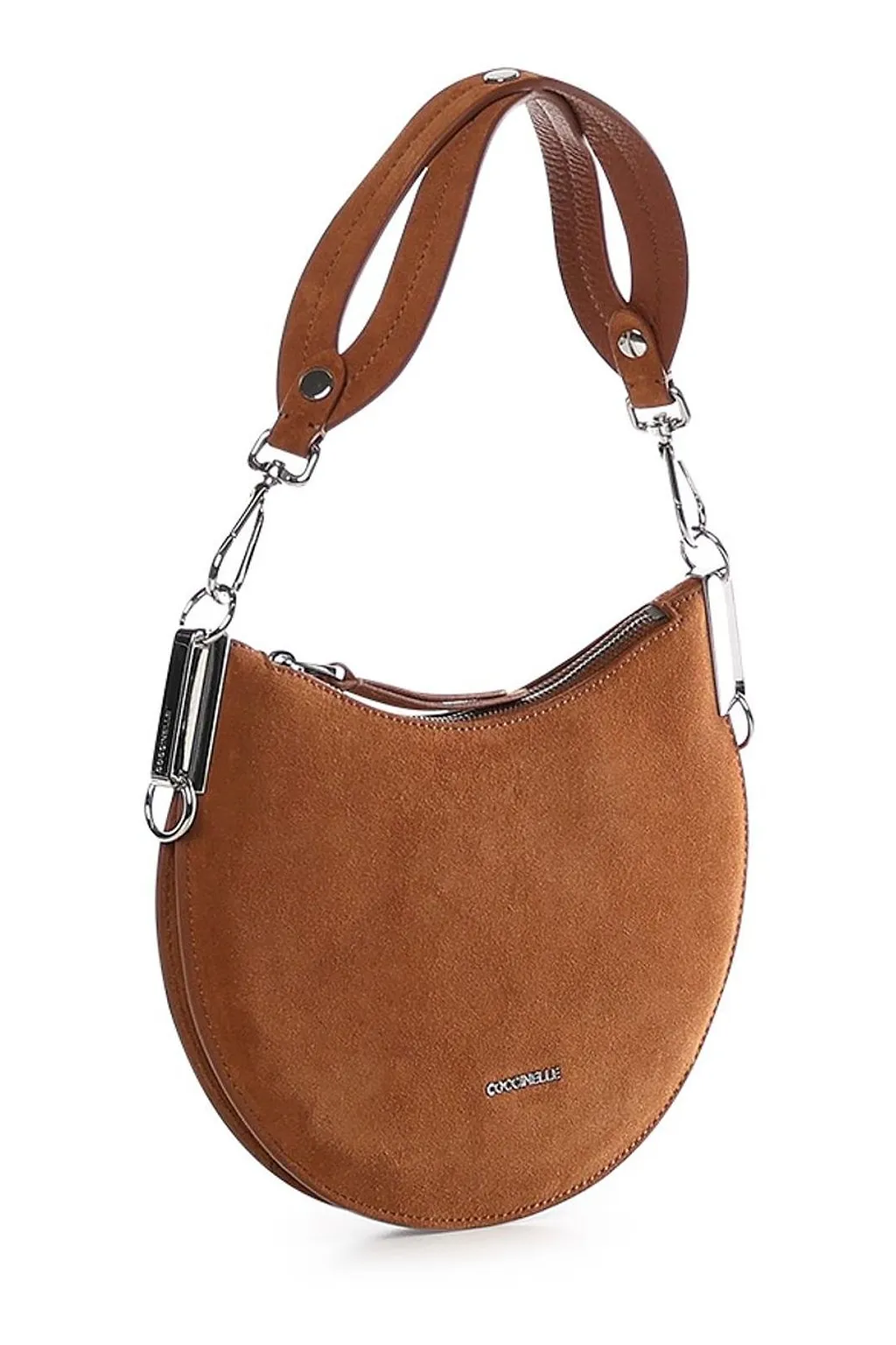 Coccinelle Logo Lettering Zip-Up Satchel Bag