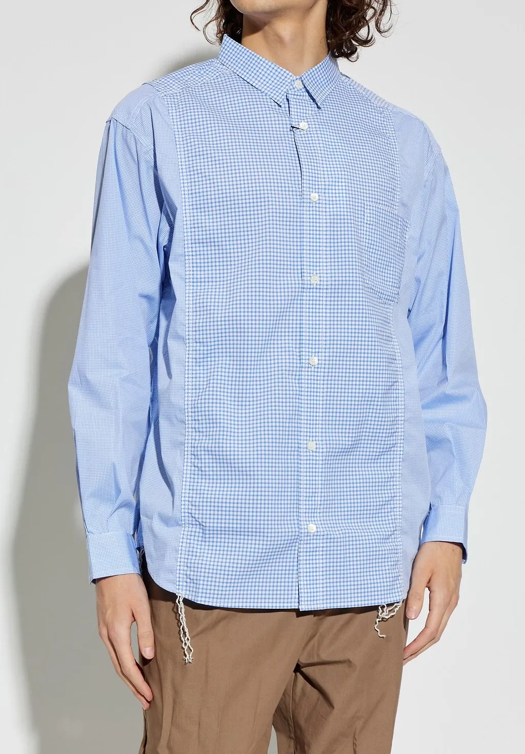 Comme Des GarÇOns Homme Plus Ruched Checked Shirt