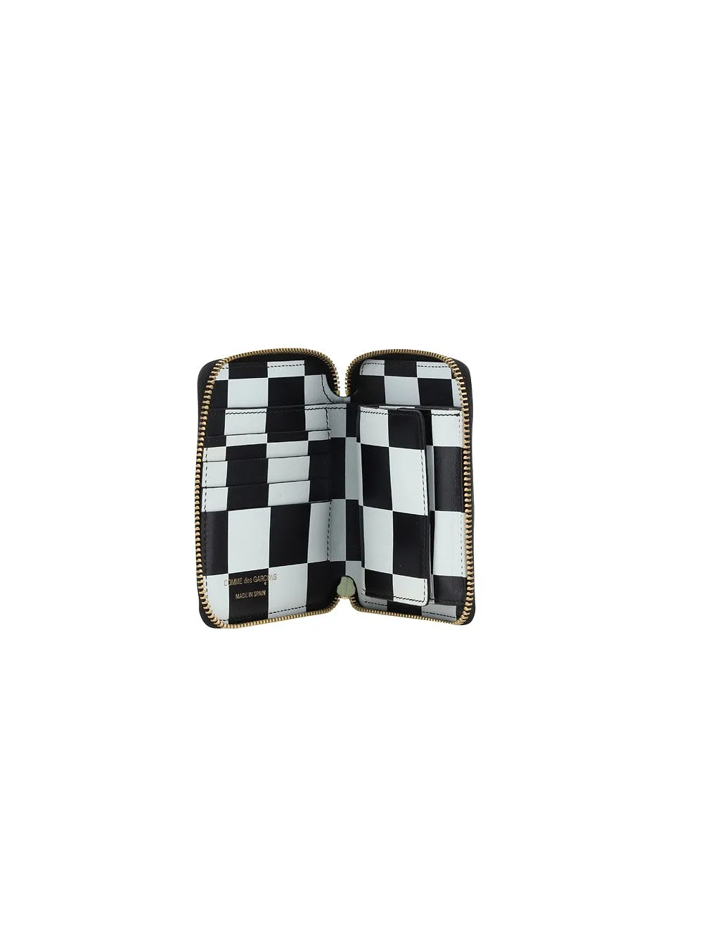 Comme Des GarÇOns Checked Zipped Wallet
