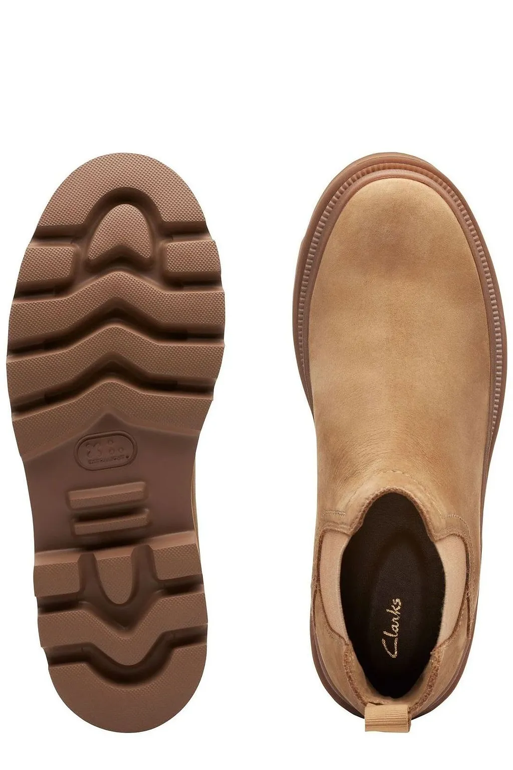 Clarks Badell Top Lug-Sole Chelsea Boots