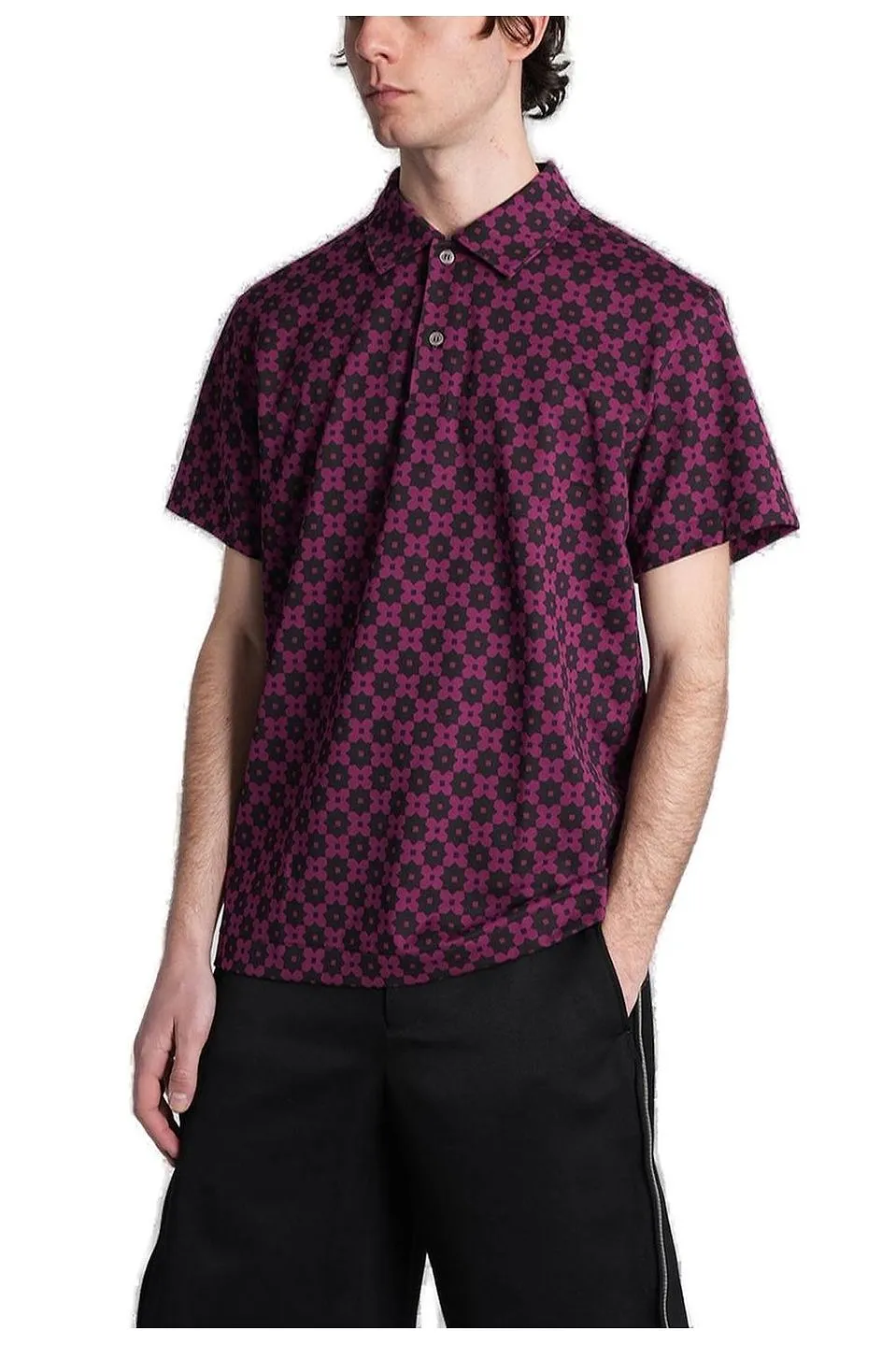 Comme Des GarÇOns Homme Plus Patterned Polo Shirt