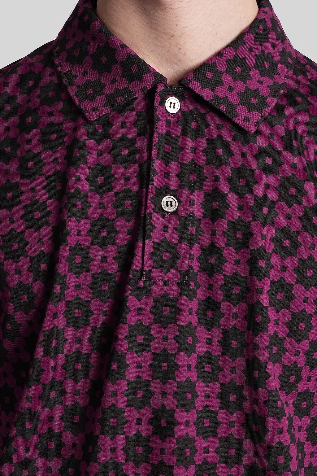 Comme Des GarÇOns Homme Plus Patterned Polo Shirt