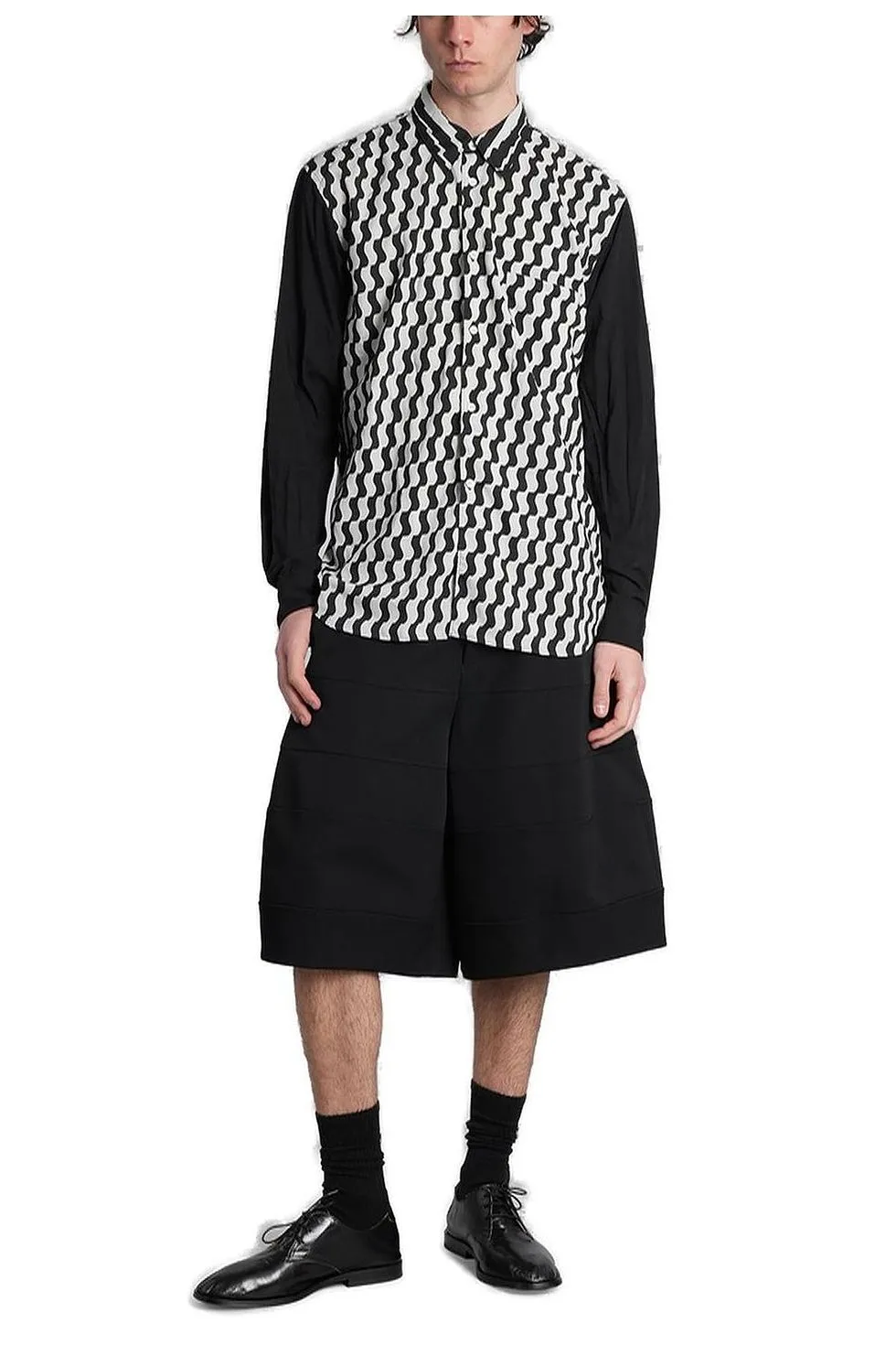 Patterned Long-Sleeved Shirt