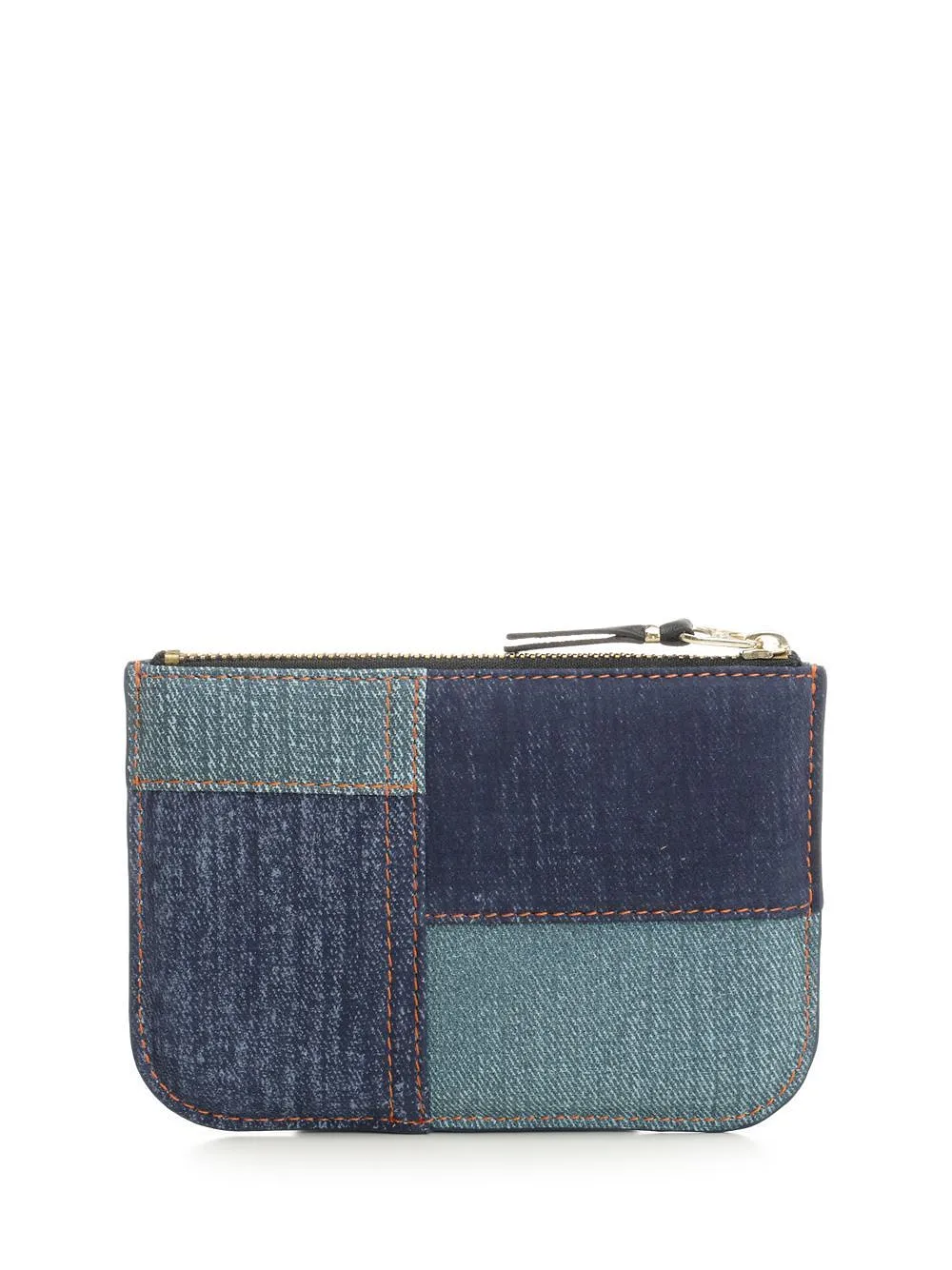 Comme Des GarÇOns Wallet Denim Patchwork Zipped Wallet