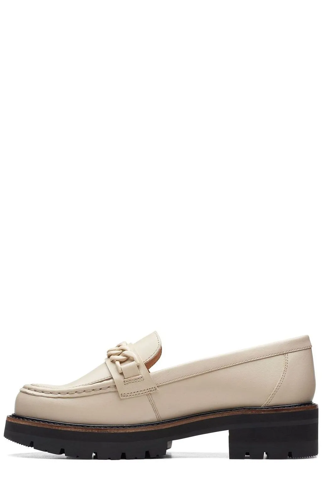Clarks Orianna Edge Chain Detail Flat Shoes
