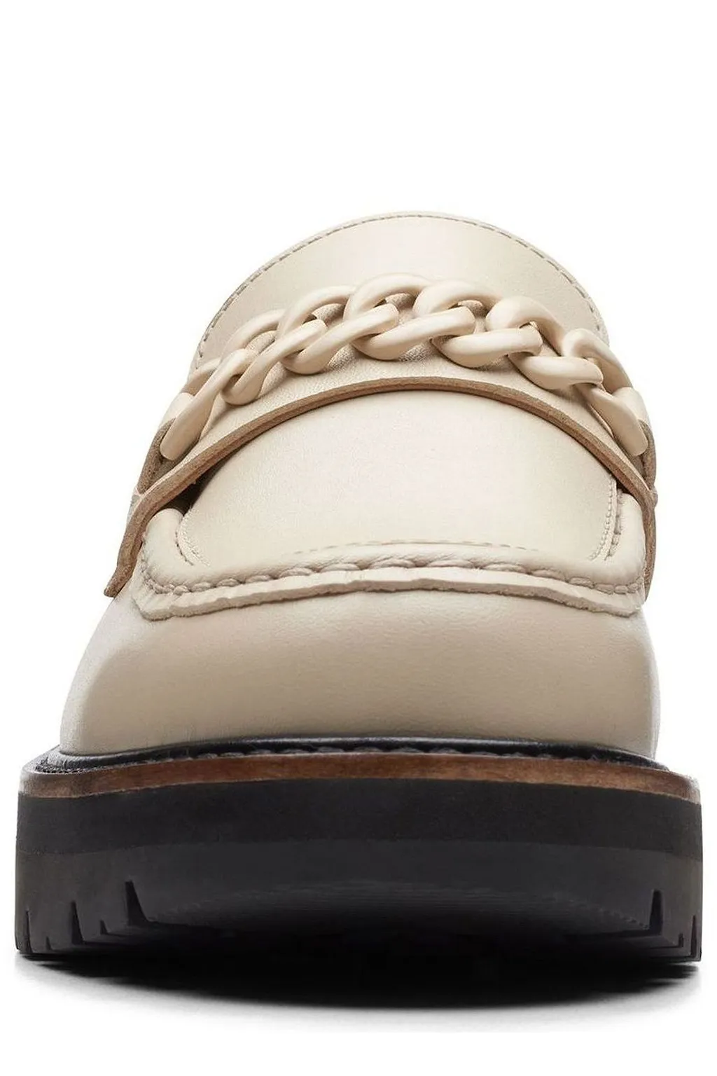 Clarks Orianna Edge Chain Detail Flat Shoes
