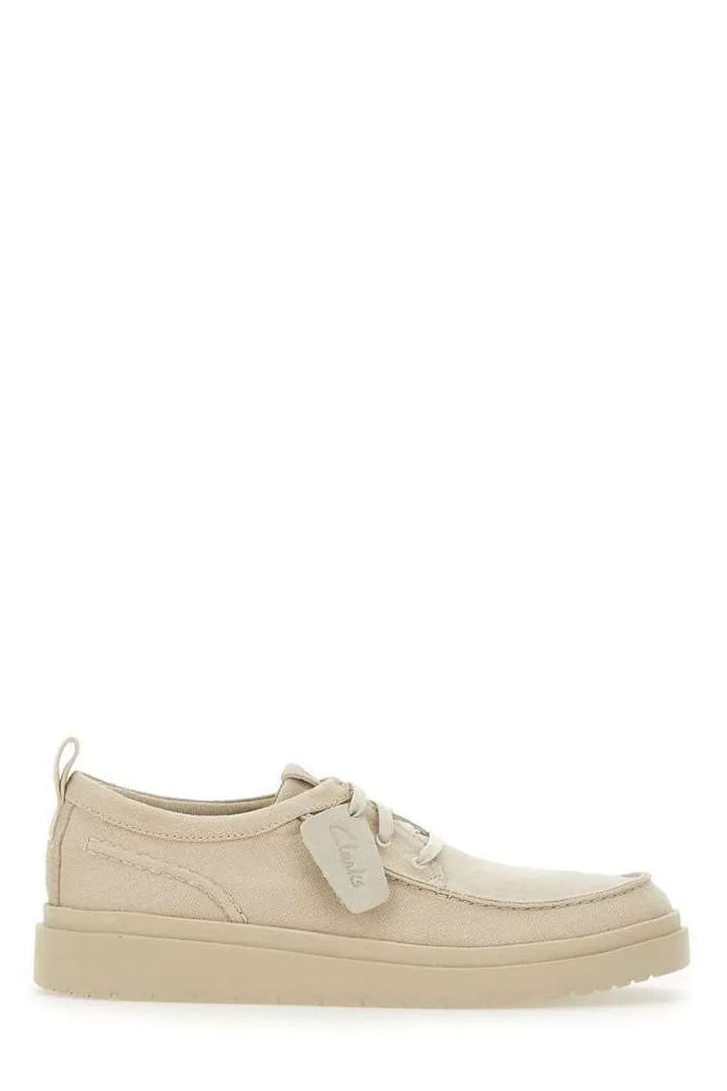Clarks Polden Moc Canvas Lace-Up Shoes