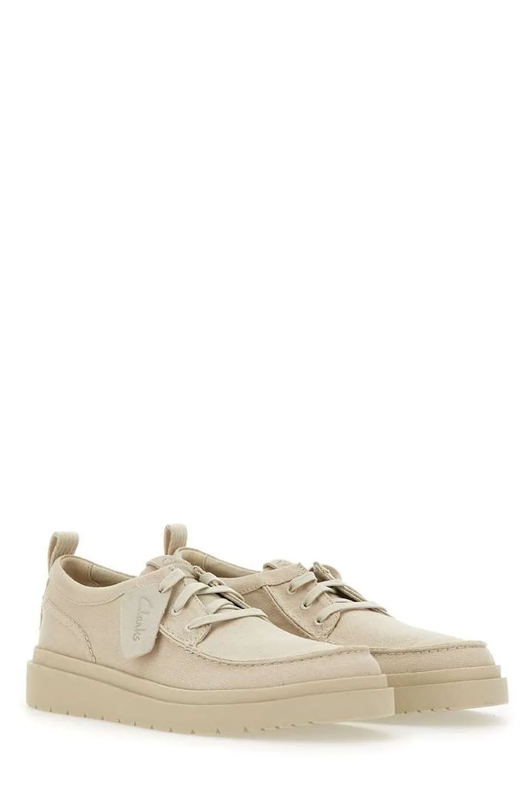 Clarks Polden Moc Canvas Lace-Up Shoes
