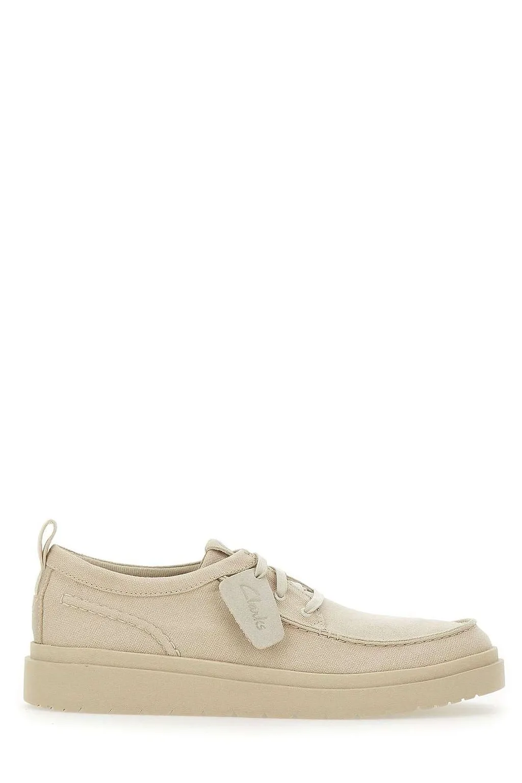 Clarks Polden Moc Canvas Lace-Up Shoes