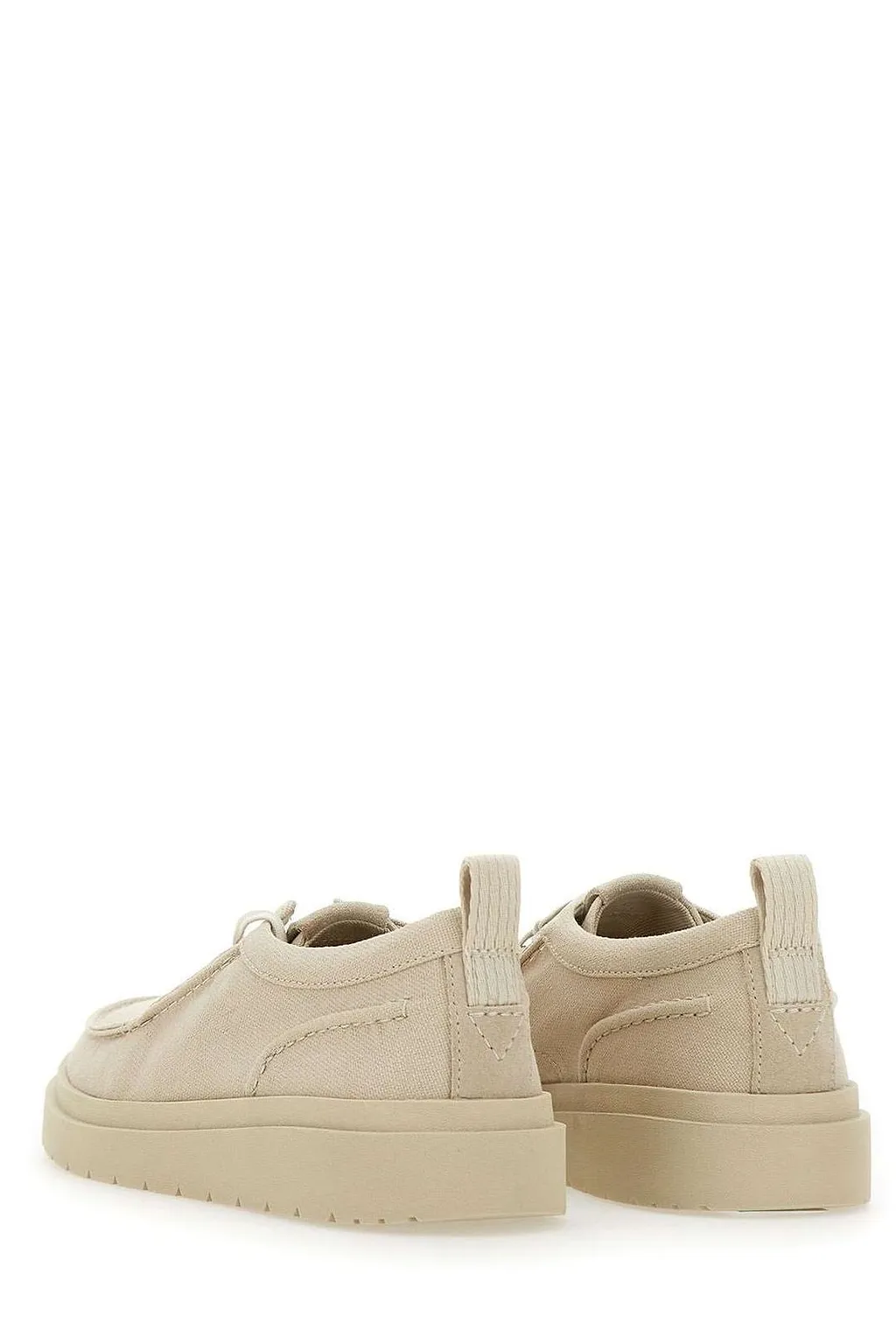 Clarks Polden Moc Canvas Lace-Up Shoes
