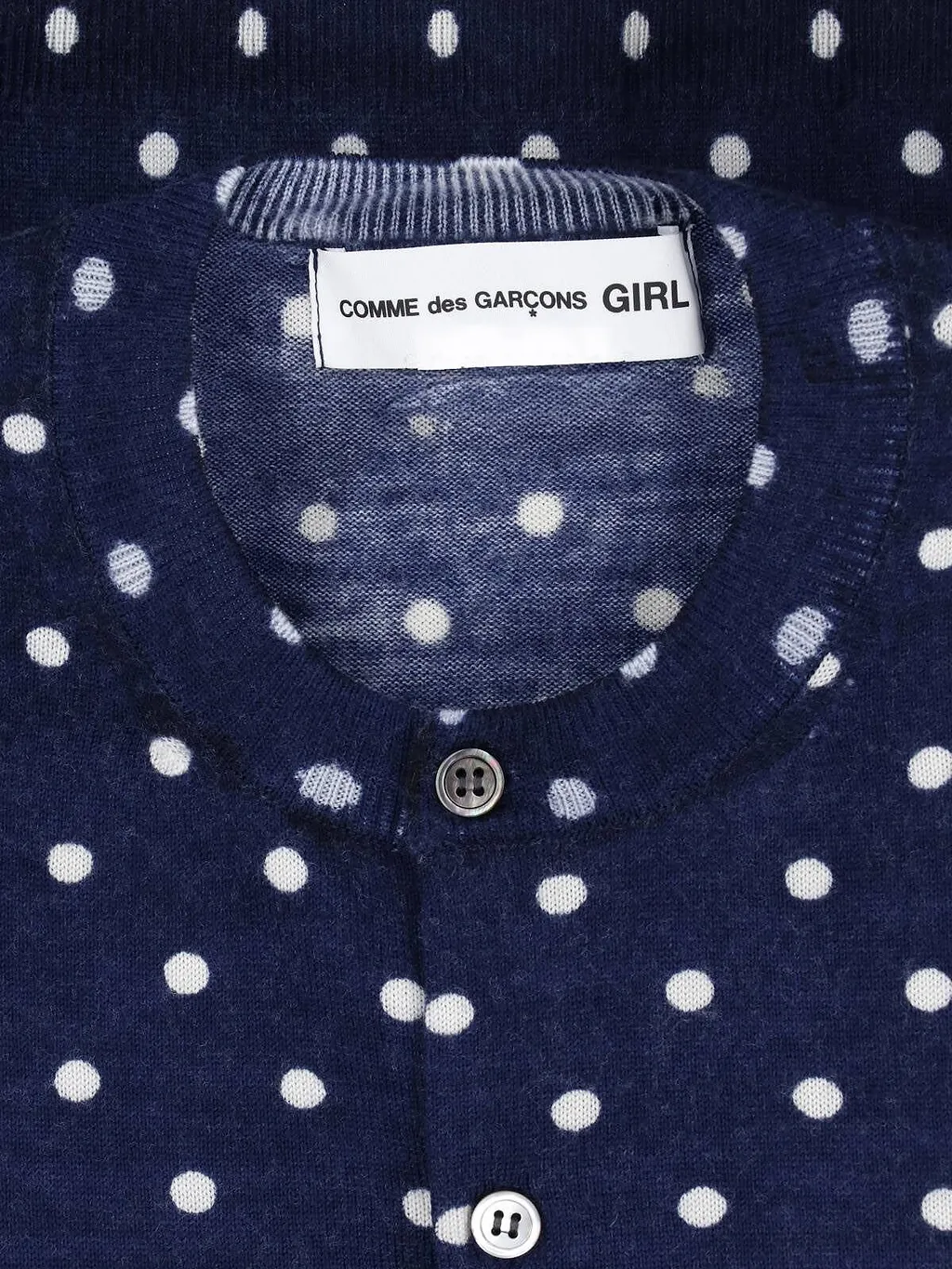 Comme Des GarÇOns Homme Plus Polka Dot Buttoned Cardigan