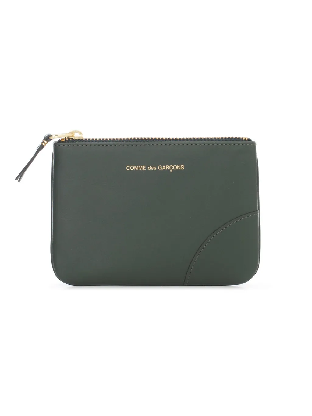 Comme Des GarÇOns Logo Print Zipped Wallet