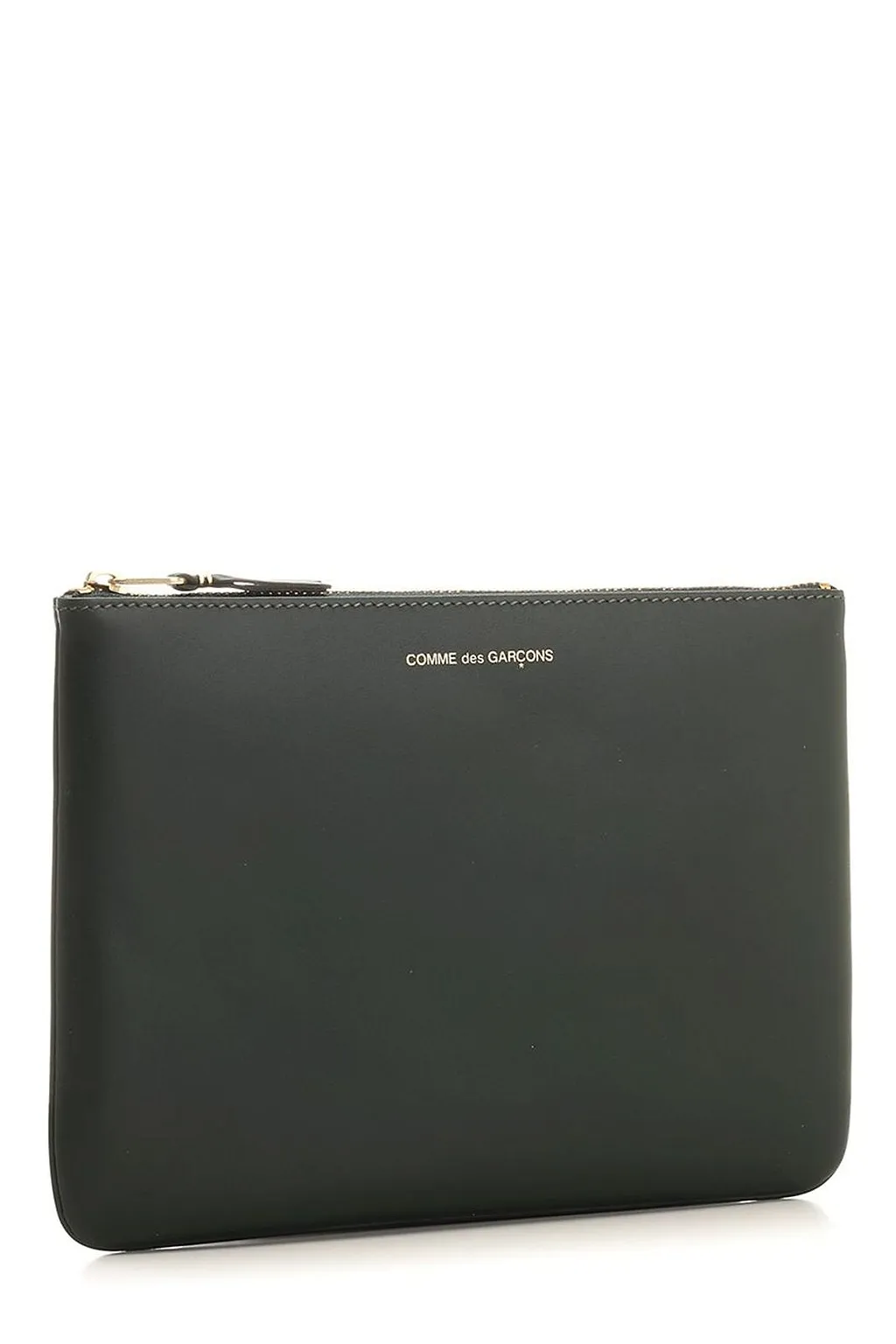 Comme Des GarÇOns Wallet Logo Printed Zipped Pouch