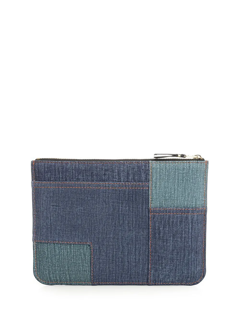 Comme Des GarÇOns Wallet Patchwork Zipped Denim Wallet