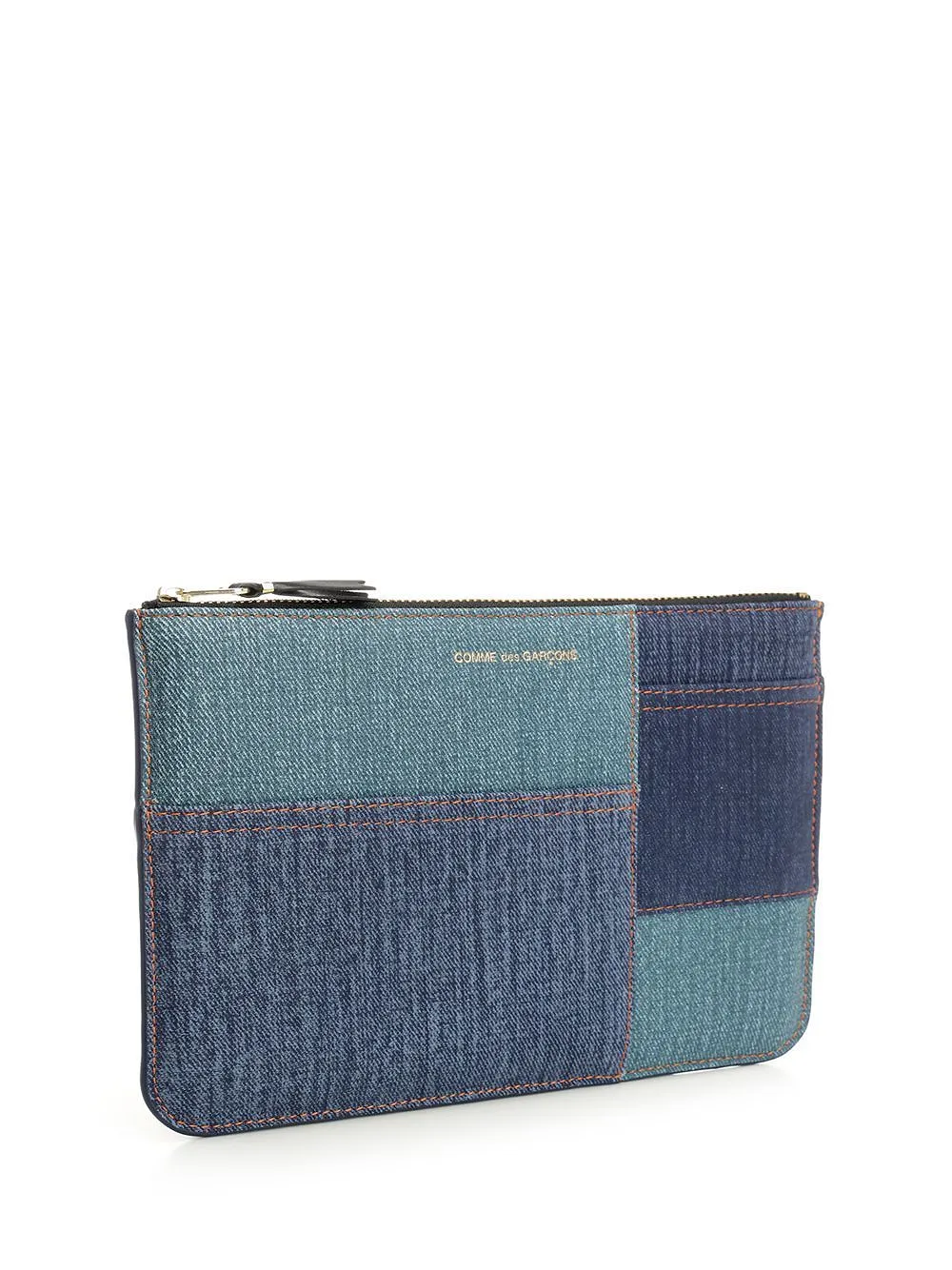 Comme Des GarÇOns Wallet Patchwork Zipped Denim Wallet