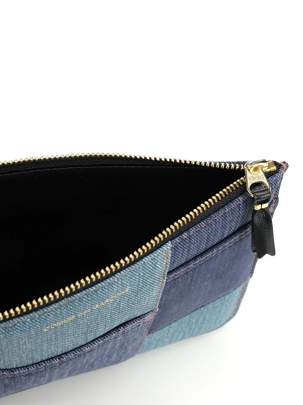 Comme Des GarÇOns Wallet Patchwork Zipped Denim Wallet