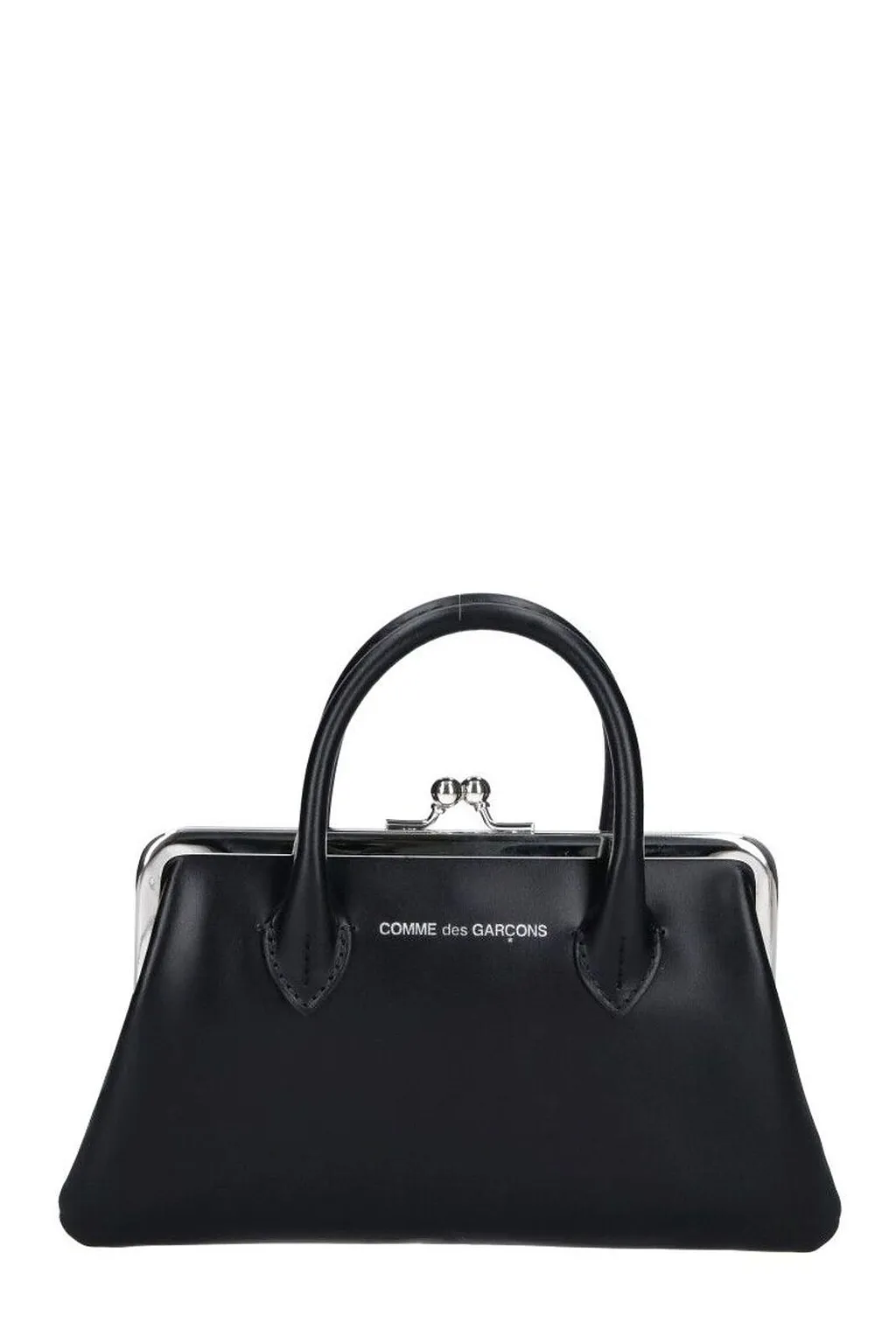 Comme Des GarÇOns Wallet Logo Printed Tote Bag