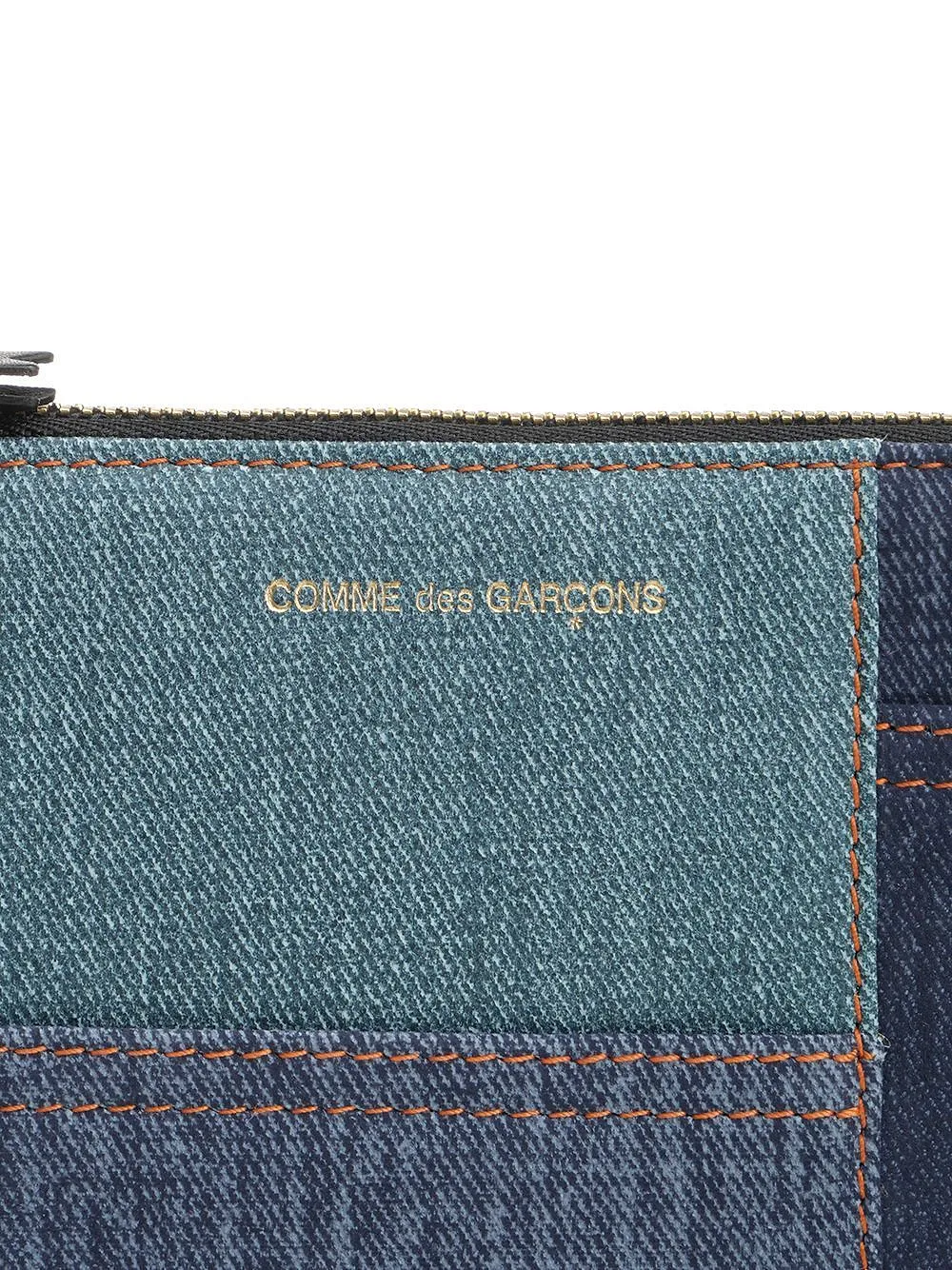 Comme Des GarÇOns Wallet Patchwork Zipped Denim Wallet