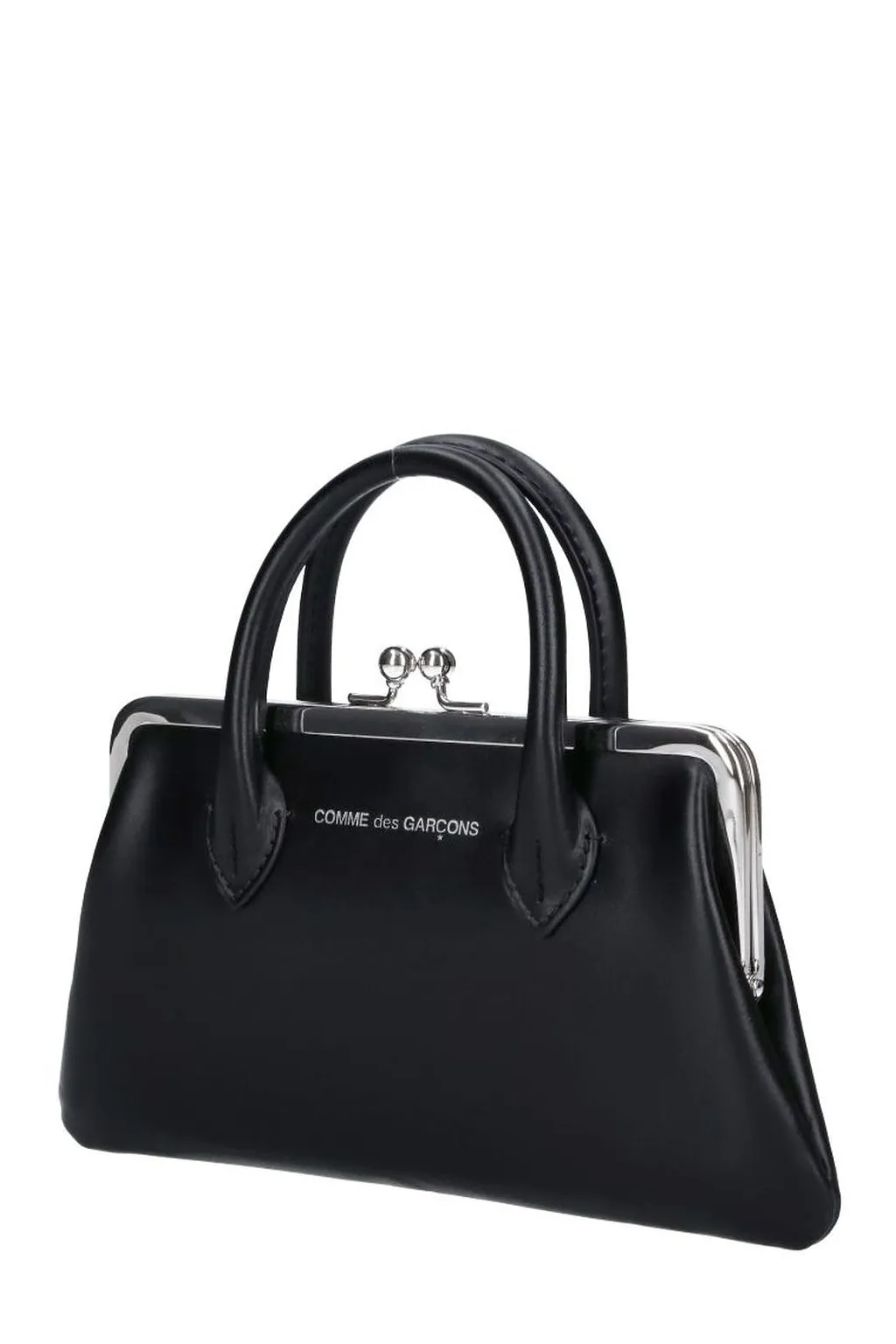 Comme Des GarÇOns Wallet Logo Printed Tote Bag