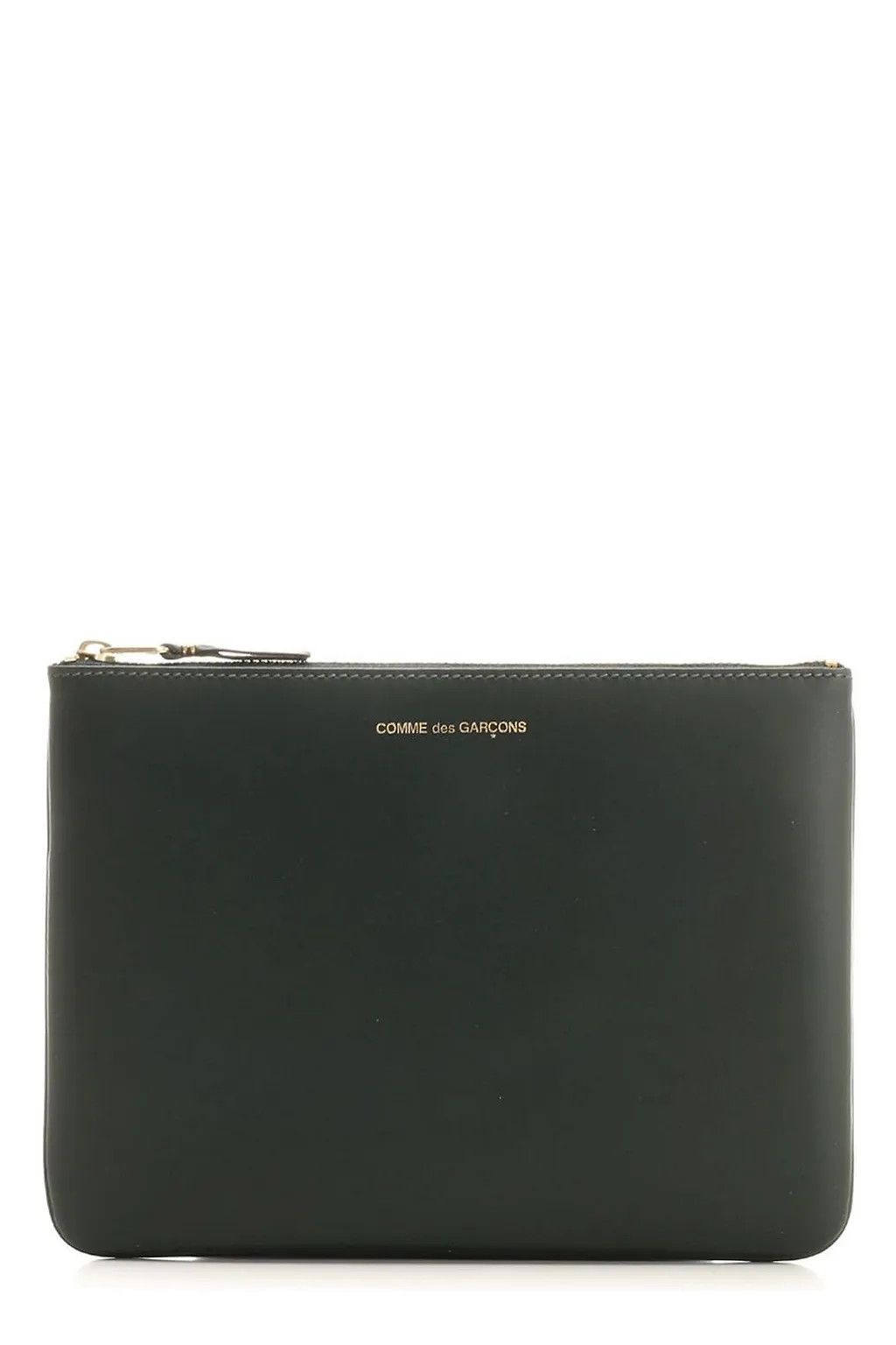 Comme Des GarÇOns Wallet Logo Printed Zipped Pouch