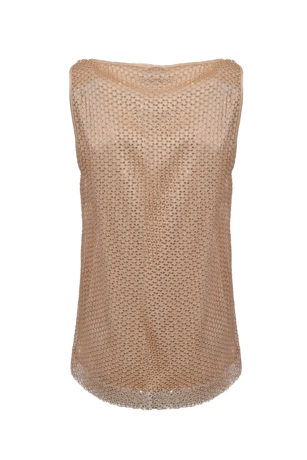 Clips Embellished Sleeveless Top