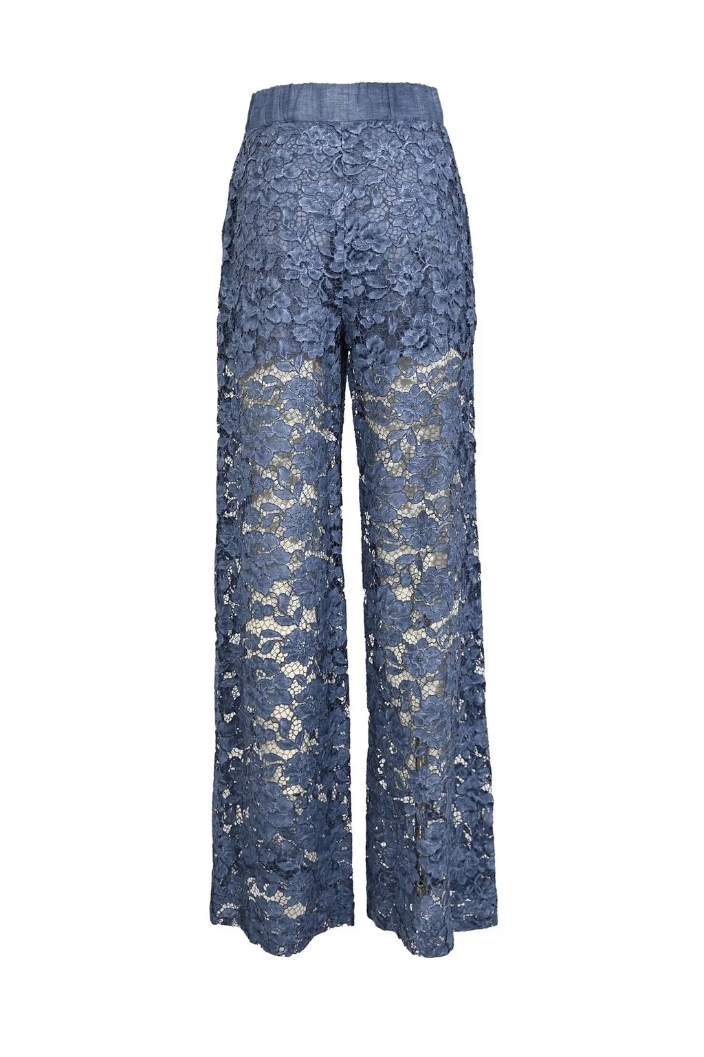 Clips Floral Lace Wide-Leg Pants