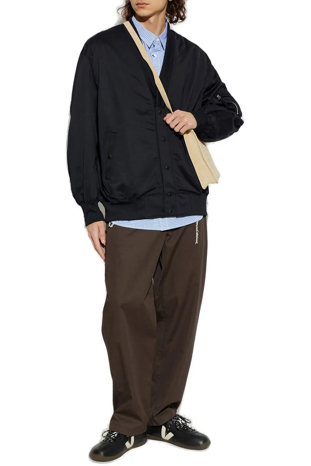 Comme Des GarÇOns Homme V-Neck Long Sleeved Jacket