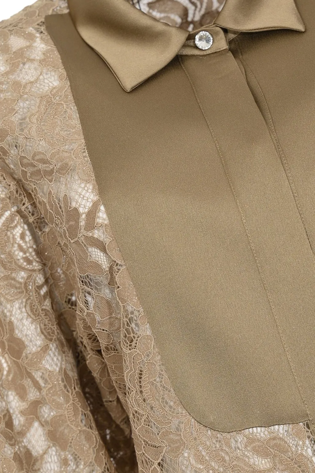 Lace Panel Shirt
