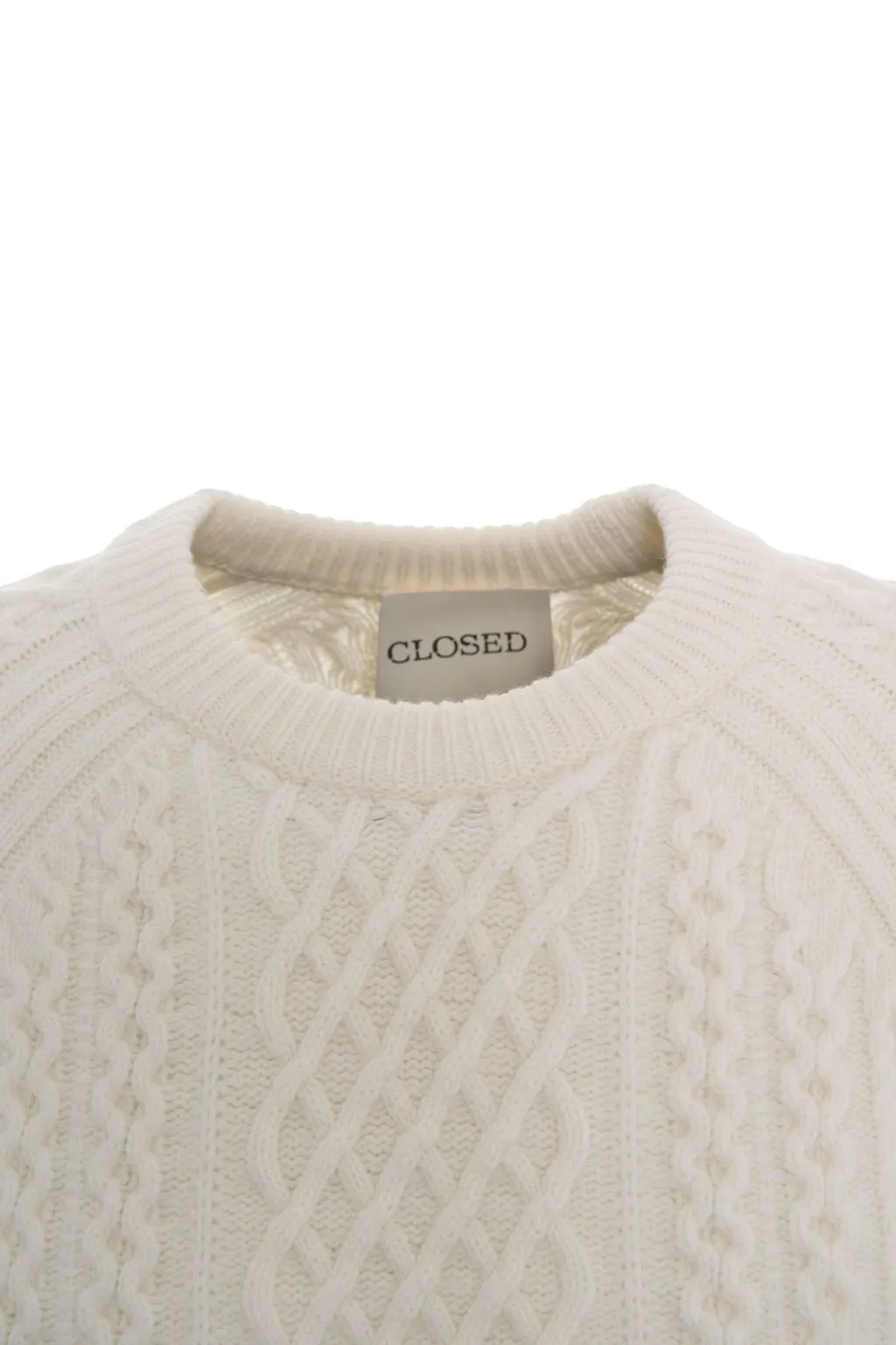 Closed Cable Knit Jumper
