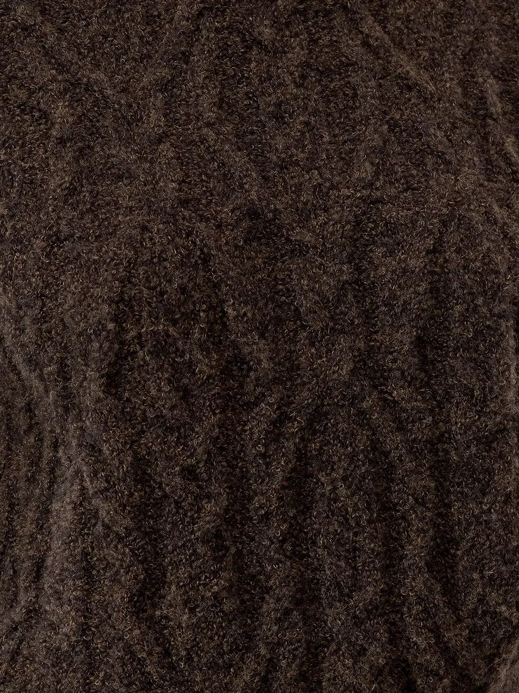 Closed Cable-Knit Sleeveless Knitted Top
