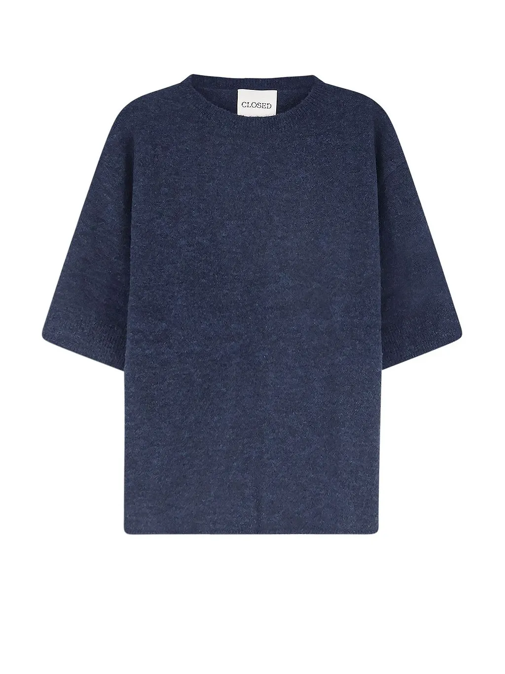 Closed Boxy Short-Sleeve Sweater