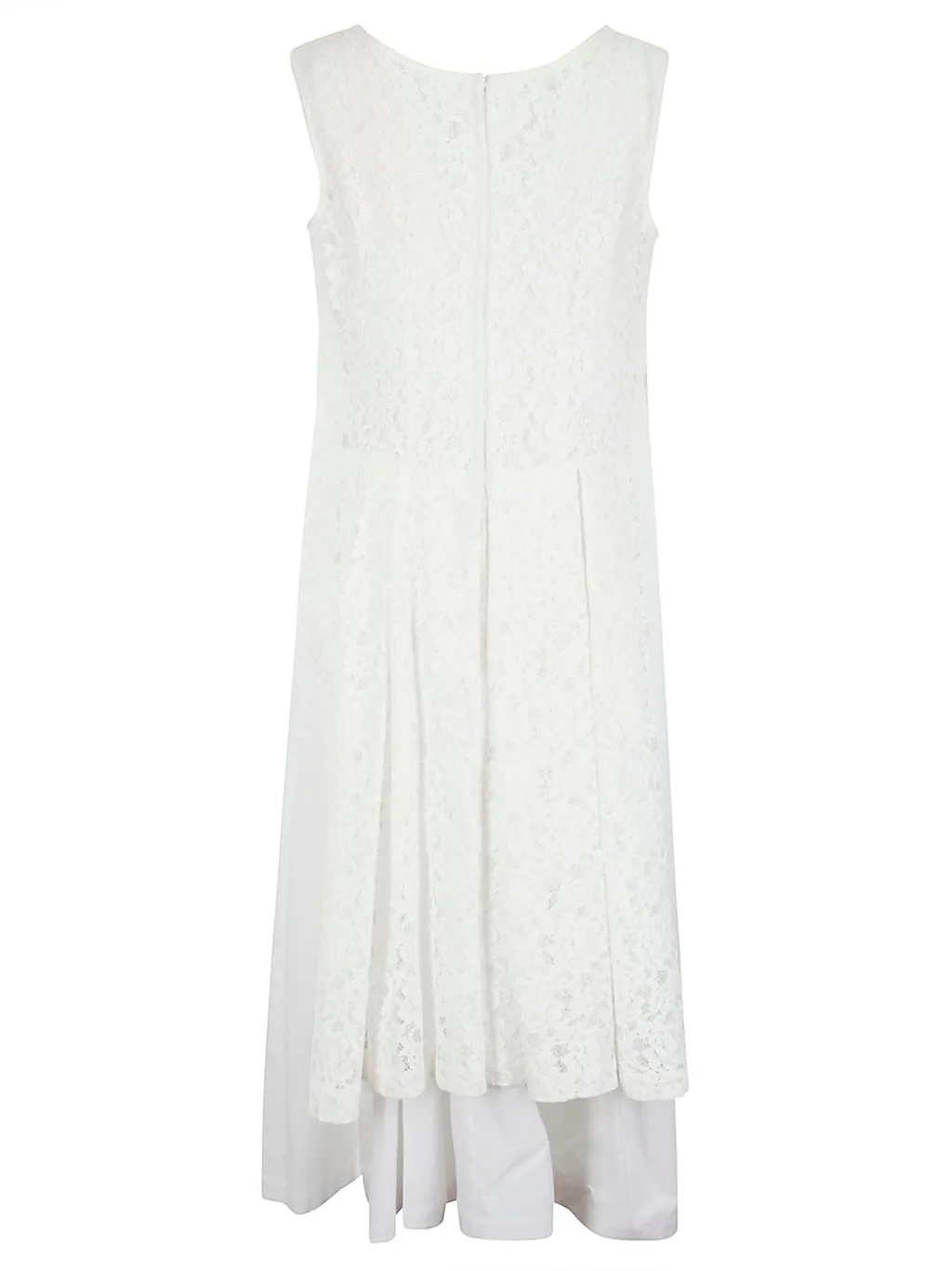 Comme Des GarÇOns Lace Embroidery Pleated Dress