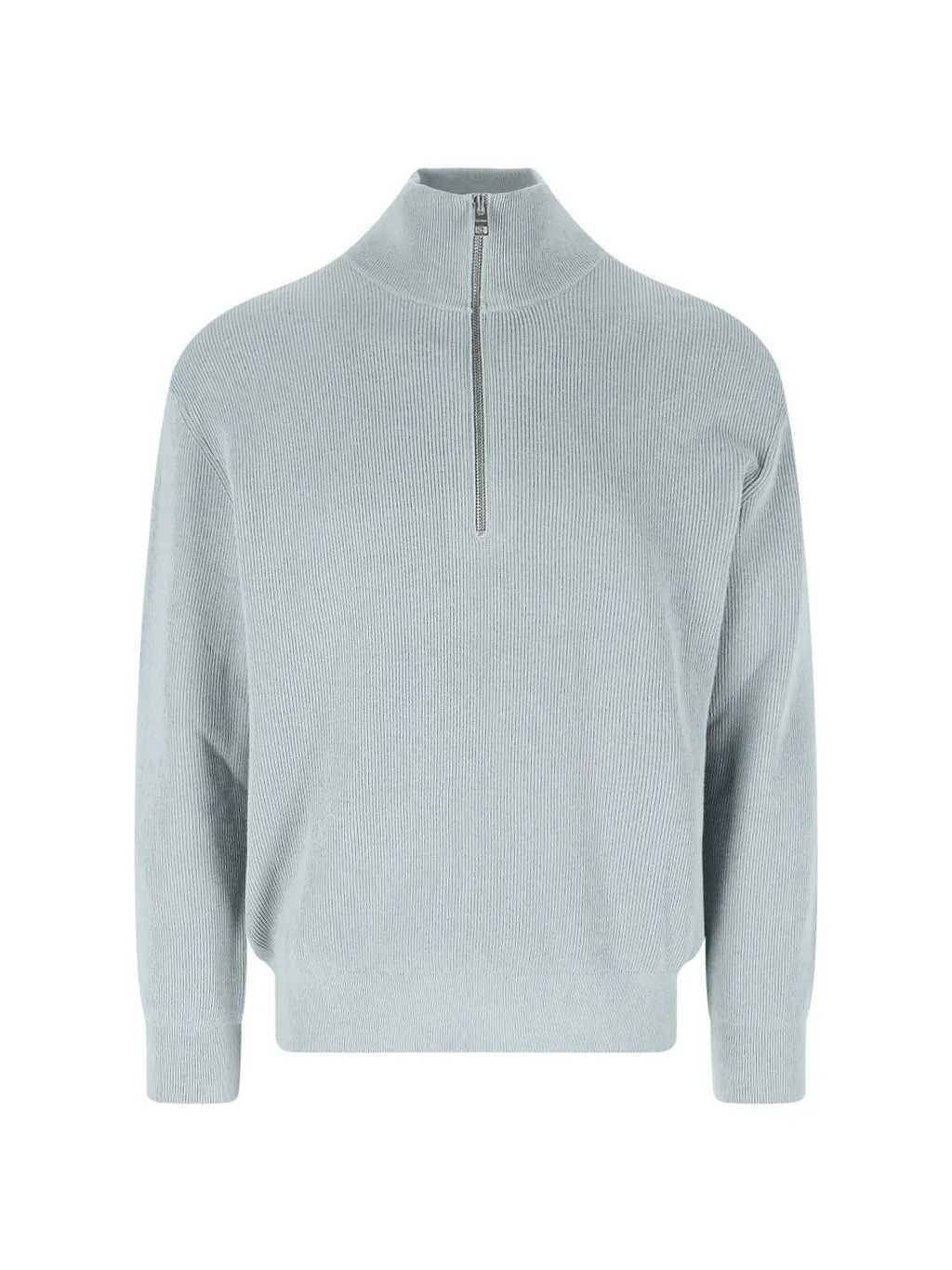 Closed Half-Zip Knitted Sweater