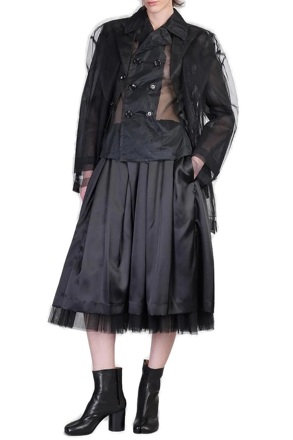 Comme Des GarÇOns Layered Double Breasted Blazer